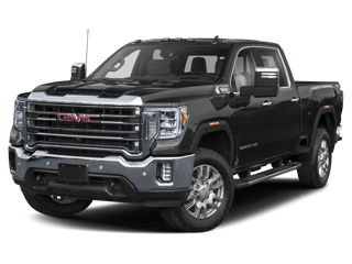 black 2022 sierra 3500 hd front left angle view
